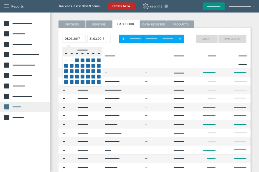 Cashbook & inspections management