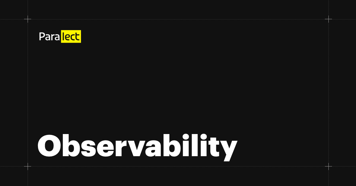 Observability | Stack | Paralect