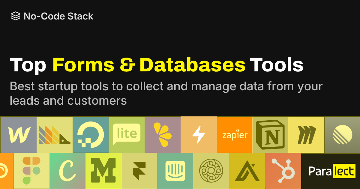 Forms and Database Tools | No-Code Stack | Paralect