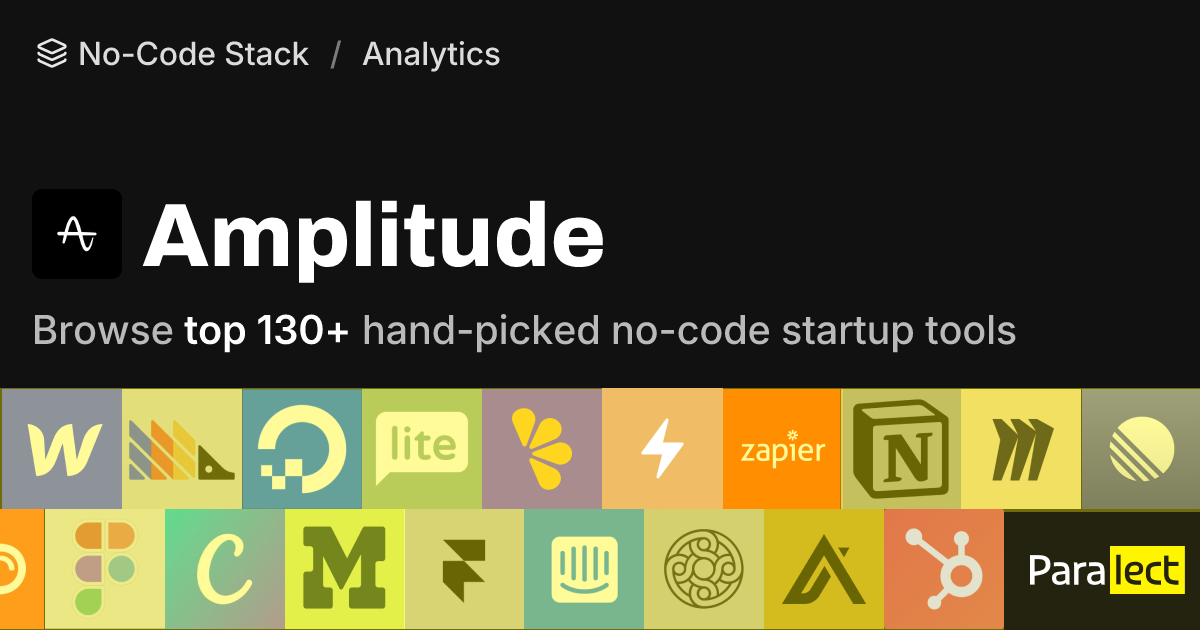 Amplitude | No-Code Stack | Paralect