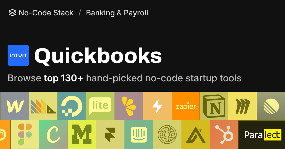 Quickbooks | No-Code Stack | Paralect