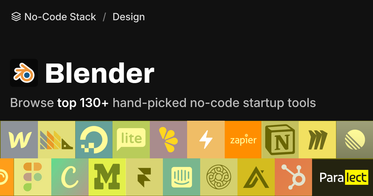 Blender | No-Code Stack | Paralect