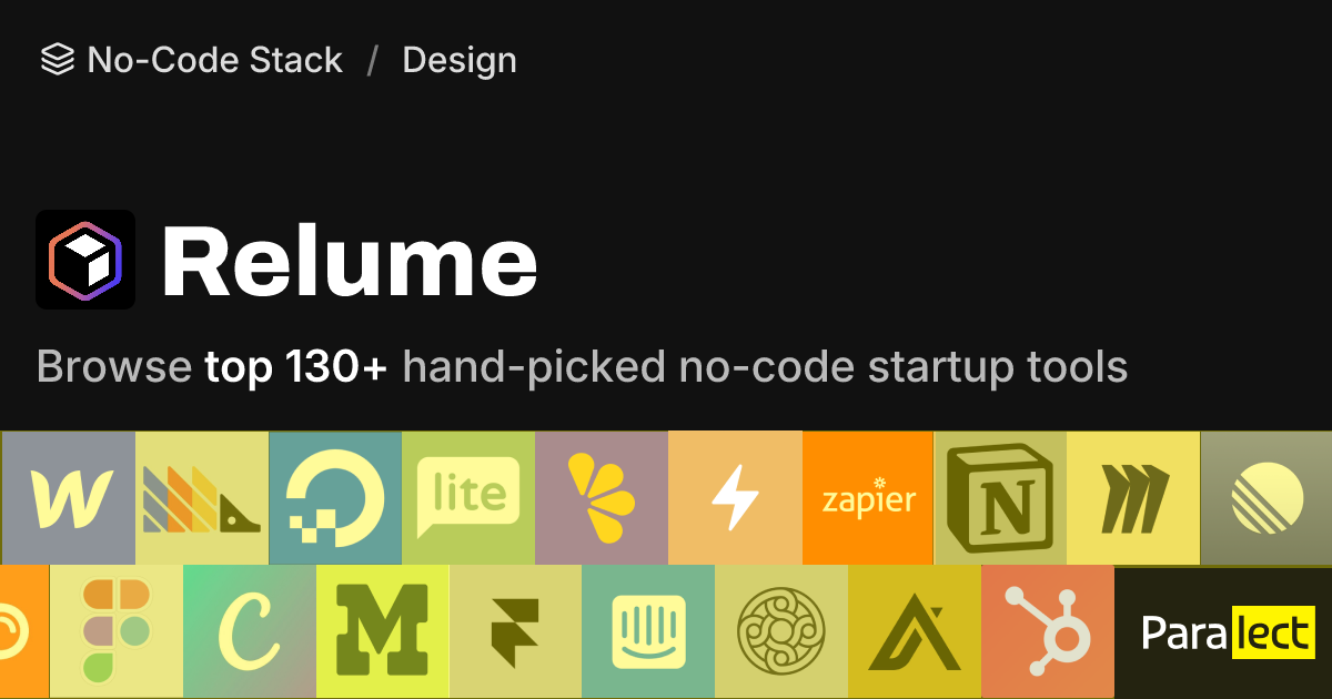 Relume | No-Code Stack | Paralect