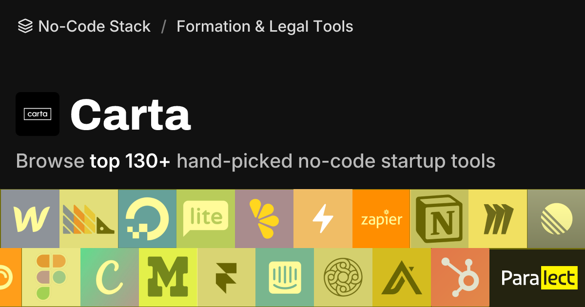 Carta | No-Code Stack | Paralect