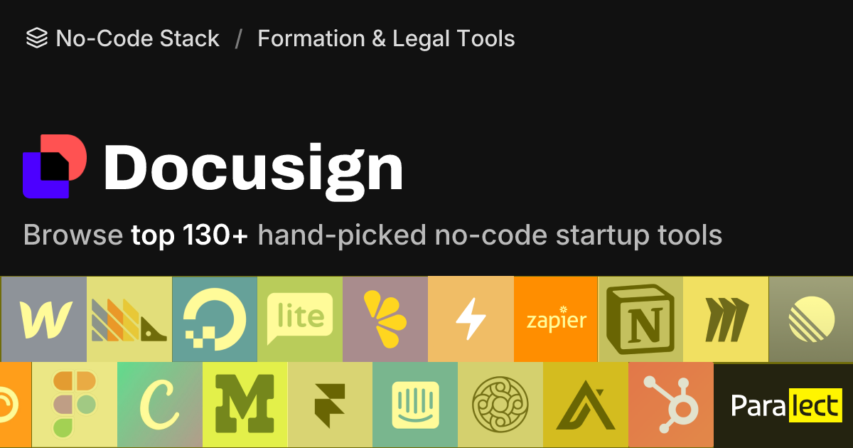 Docusign | No-Code Stack | Paralect