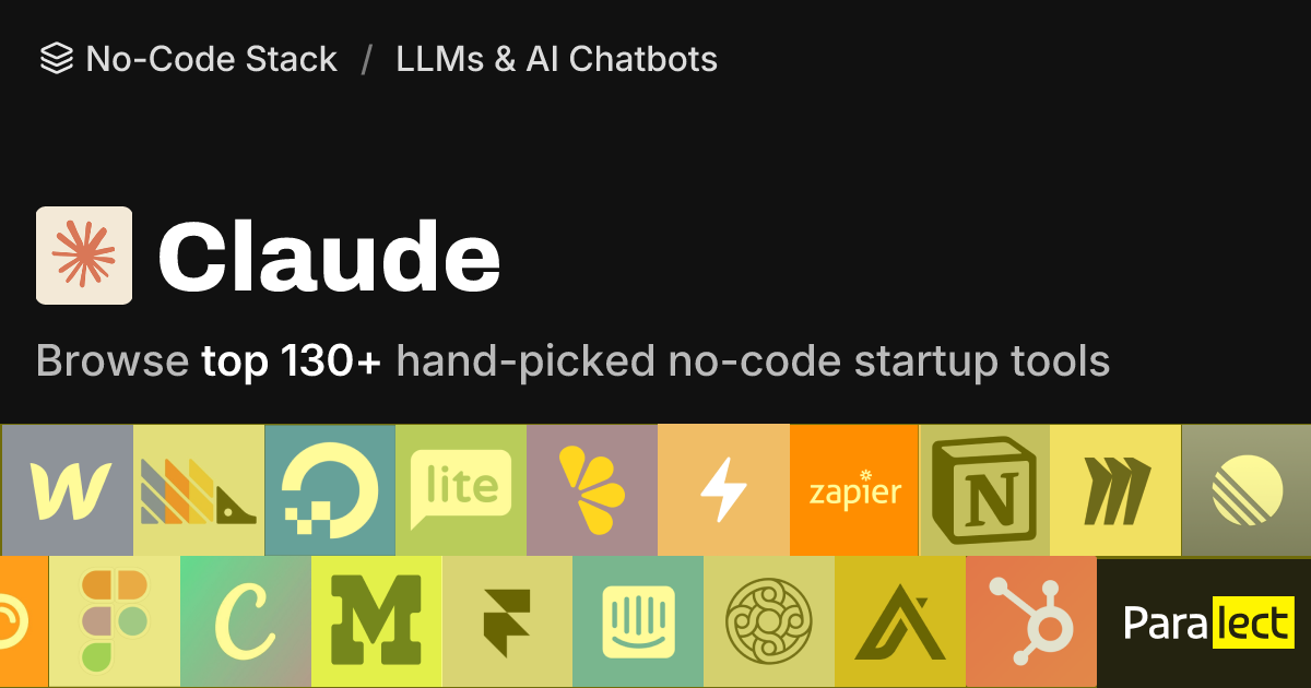 Claude | No-Code Stack | Paralect