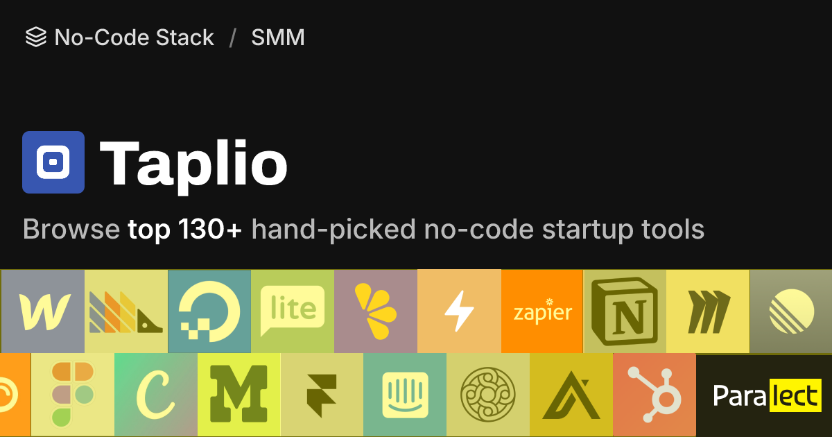 Taplio | No-Code Stack | Paralect
