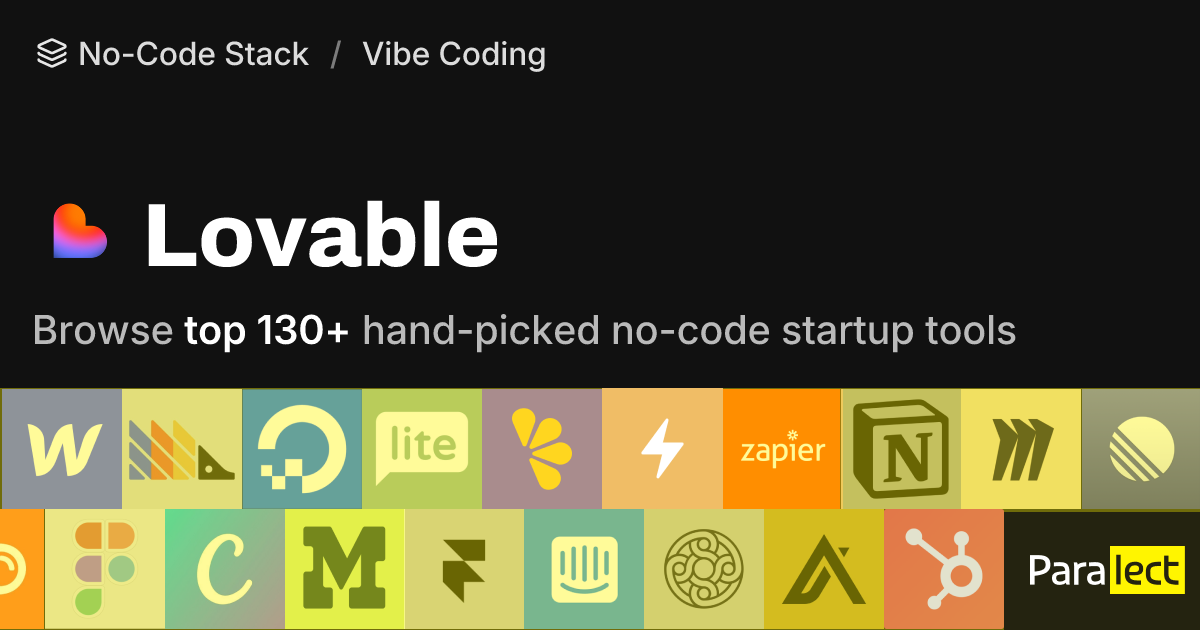 Lovable | No-Code Stack | Paralect